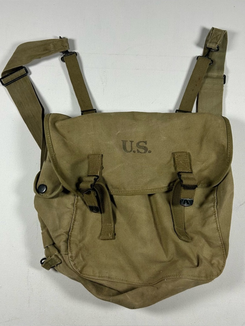 WW2 WWII US ARMY M1936 Musette Field Bag Atlantic Products Corp Vintage